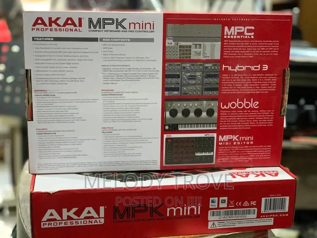 Akai Professional MPK Mini Mkii- 25keys, 8- Drum Pads