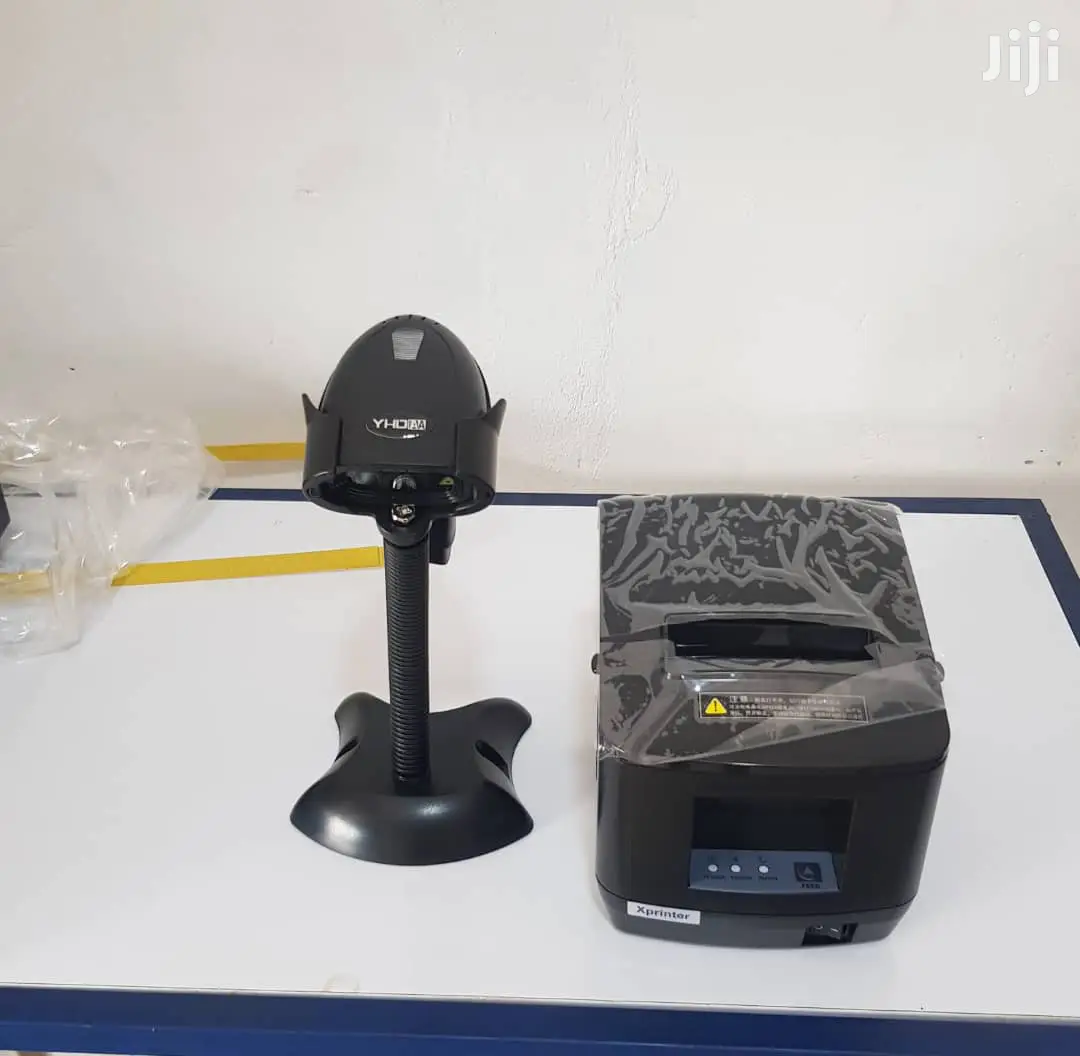 80mm Thermal Receipt Printer With Automatic Barcode Scanner