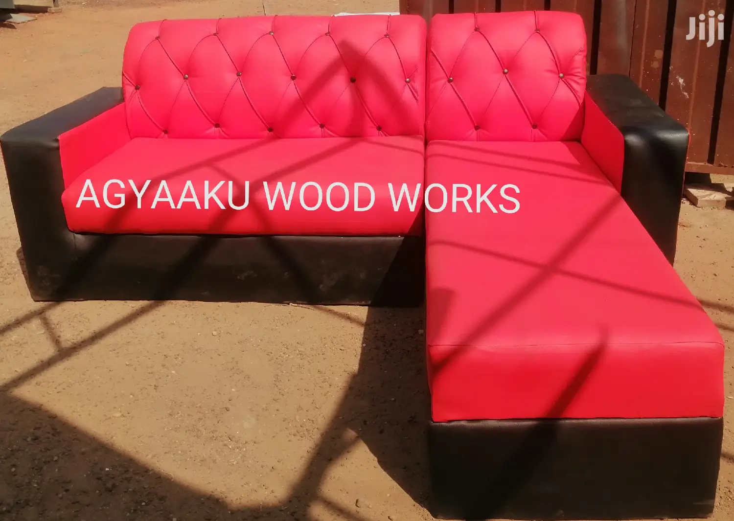 Agyaaku Wood Works Beautiful L Style Sofa